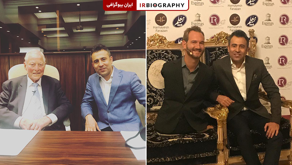 محمد خردمند در کنار برایان تریسی و نیک وویچیچ