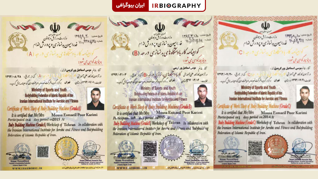گواهینامه رسمی کار با دستگاههای بدنسازی