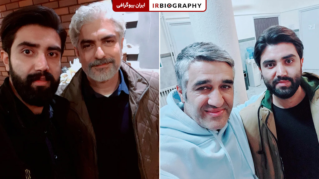 محمد لطفی در کنار بازیگران سینما